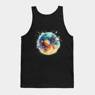 Planetary Space City Glitch Tank Top